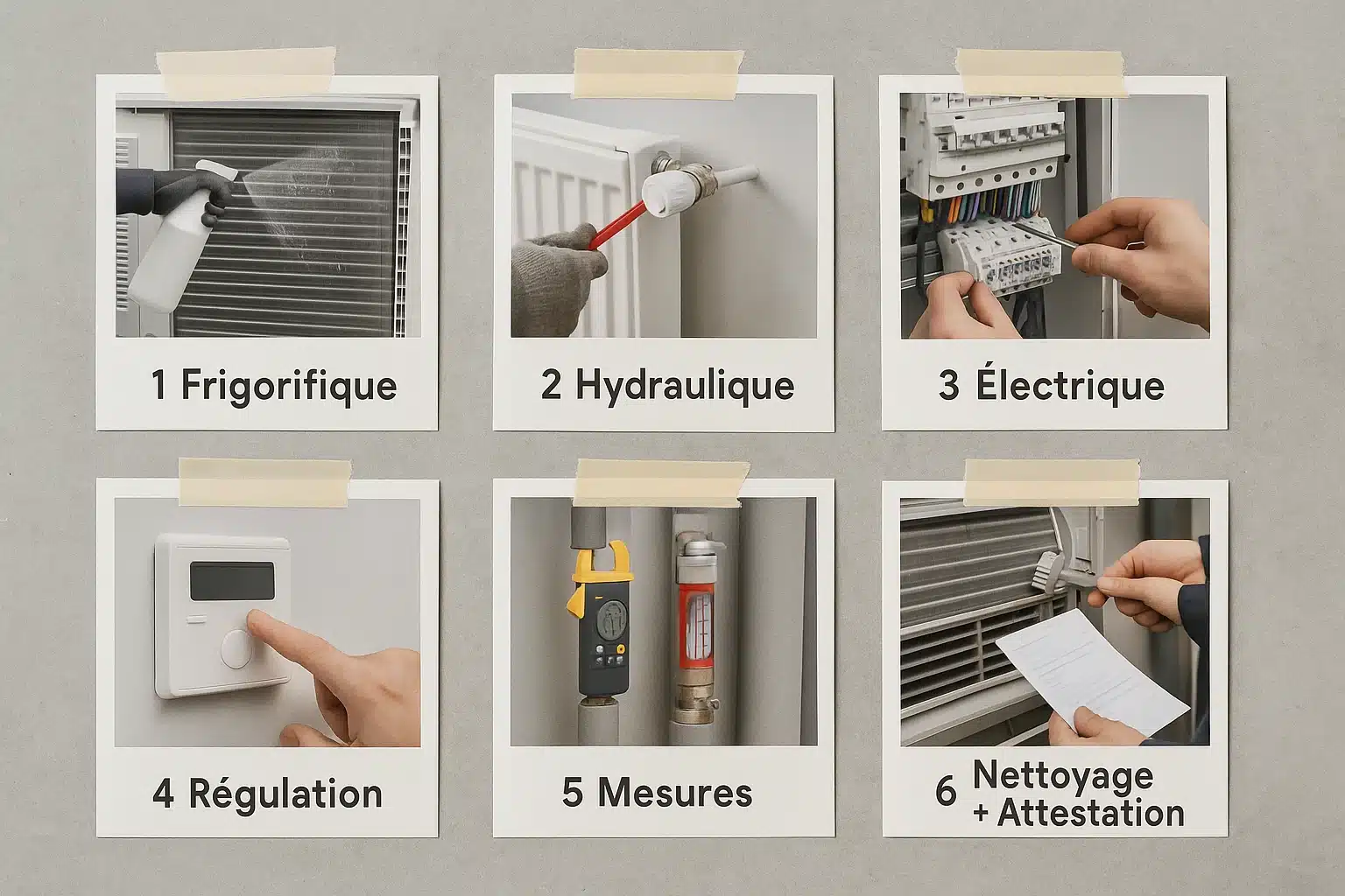 Procédure entretien PAC en 6 étapes